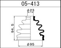 Пыльник ШРУС 23x95x94.5mm наружн резинаMaruichi-05413= Nissan-3924110E87= masuma-mf2063 с хомутами, без смазки Пыльник ШРУС 23x95x94.5mm наружн резинаMaruichi-05413= Nissan-3924110E87= masuma-mf2063 с хомутами, без смазки