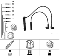 Провода высоковольтные/ ВВ провода MG Rover 400 BOSCH-0986356731= Bremi-300731= Rover-NGC000090= ngk-0890= NGK-RCRV415 Провода высоковольтные/ ВВ провода MG Rover 400 BOSCH-0986356731= Bremi-300731= Rover-NGC000090= ngk-0890= NGK-RCRV415