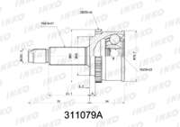 ШРУС наружный внешний 27/22 ABS 46z Hyundai Elantra HD часть 495012H011/ 495002H011 INKO-311079A= Lynx-CO3850A ШРУС наружный внешний 27/22 ABS 46z Hyundai Elantra HD часть 495012H011/ 495002H011 INKO-311079A= Lynx-CO3850A