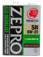 Масло моторное синт. железо Япония Idemitsu Zepro ECO Medalist SN 0W20 4L IDEMITSU-3583004= IDEMITSU-4253004 Масло моторное синт. железо Япония Idemitsu Zepro ECO Medalist SN 0W20 4L IDEMITSU-3583004= IDEMITSU-4253004