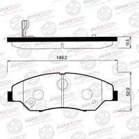 Колодки передние kia retona NIBK-PN0634= KASHIYAMA-D11207M= GBRAKE-GP11207= REMSA-073902= sangsin-SP1118= avantech-AV184 Колодки передние kia retona NIBK-PN0634= KASHIYAMA-D11207M= GBRAKE-GP11207= REMSA-073902= sangsin-SP1118= avantech-AV184
