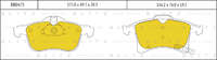 Колодки тормозные OPEL ASTRA G/ZAFIRA A/B 98- передн. 1605992= 1605998= 93179707 GDB1668 Колодки тормозные OPEL ASTRA G/ZAFIRA A/B 98- передн. 1605992= 1605998= 93179707 GDB1668