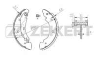 Колодки барабанные комплект 4шт, 10" (254 MM), Нормальный шрифт Zekkert-BK4100= ford-4110585= blitz-bb5036 Колодки барабанные комплект 4шт, 10" (254 MM), Нормальный шрифт Zekkert-BK4100= ford-4110585= blitz-bb5036