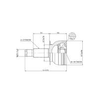 ШРУС наружный передний Subaru Forester 27z/30z DOUBLE FORCE-DFCV0601= HDK-FU032 ШРУС наружный передний Subaru Forester 27z/30z DOUBLE FORCE-DFCV0601= HDK-FU032