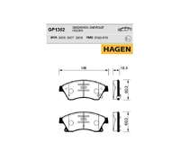 Колодки тормозные CHEVROLET Cruz 09-> OPEL Astra J/Mokka 11-> HAGEN-GP1362= TRW-GDB1847= Blitz-BB0445= Mando-MPD30=sangsin-SP1362 Колодки тормозные CHEVROLET Cruz 09-> OPEL Astra J/Mokka 11-> HAGEN-GP1362= TRW-GDB1847= Blitz-BB0445= Mando-MPD30=sangsin-SP1362