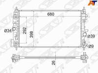 Радиатор охлаждения двигателя / Astra-J, Zafira-C Chevrolet Cruze 1.4/1.6/1.8 (с АКПП) 10~> SAT-SGOP0006091R= GM-1300306= GM-13311079= TERMAL-3530724= LUZAR-LRc21106= GM-13336889