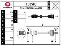 Вал приводной левый SX4 Suzuki-4410279J00= Neoto-T2903= SEEAC-FIT329= StartCar-503ST86= SERA-SZ128= SNRA-S3128= EAI-T68503 Вал приводной левый SX4 Suzuki-4410279J00= Neoto-T2903= SEEAC-FIT329= StartCar-503ST86= SERA-SZ128= SNRA-S3128= EAI-T68503