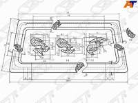 Молдинг лобового стекла (для установки стекла в резинку) HYUNDAI GRACE H100 94-04/MITSUBISHI DELICA/ Молдинг лобового стекла (для установки стекла в резинку) HYUNDAI GRACE H100 94-04/MITSUBISHI DELICA/